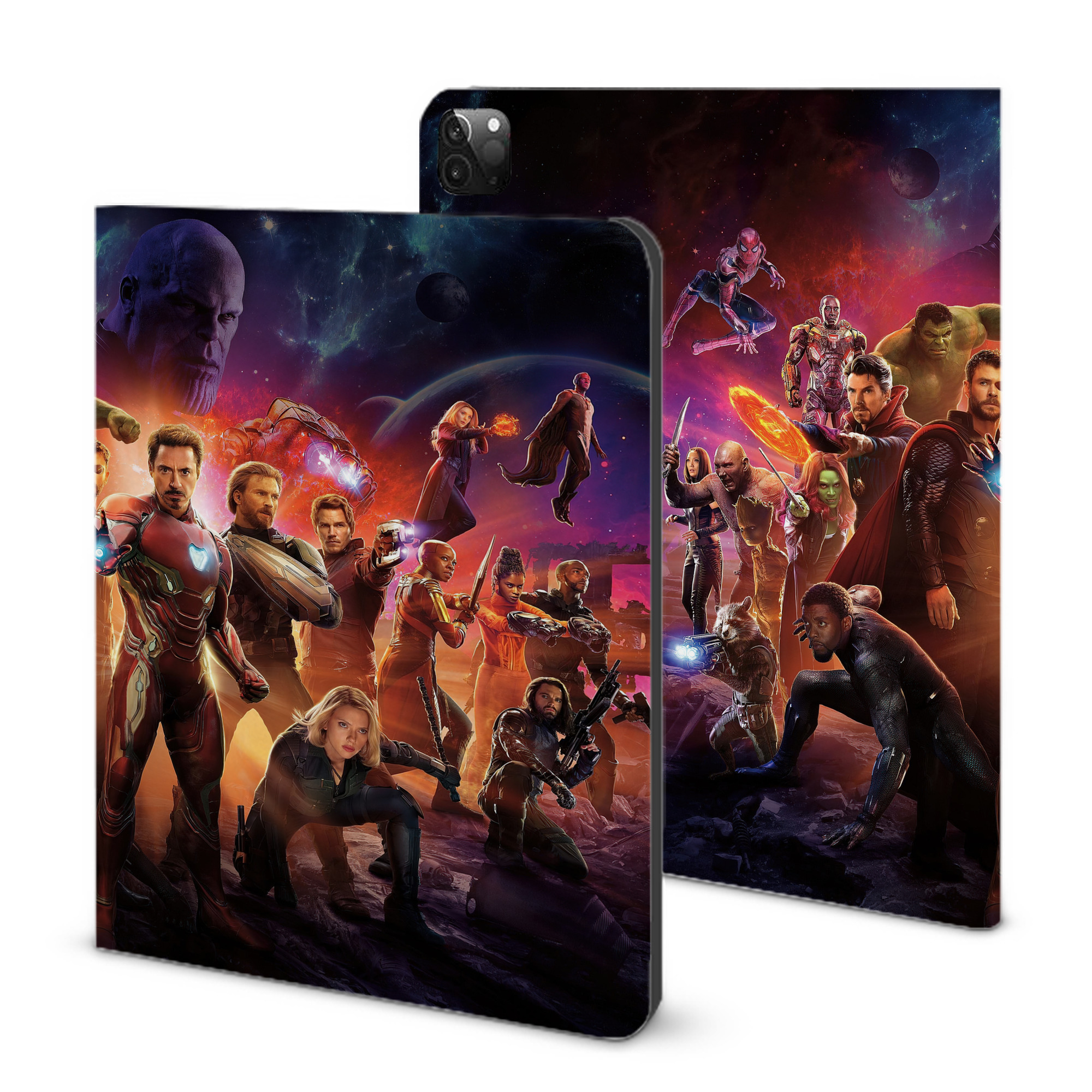 （画像用） アベンジャーズ The Avengers IPadケース ペンホルダー付き ブックスタイルデザイン